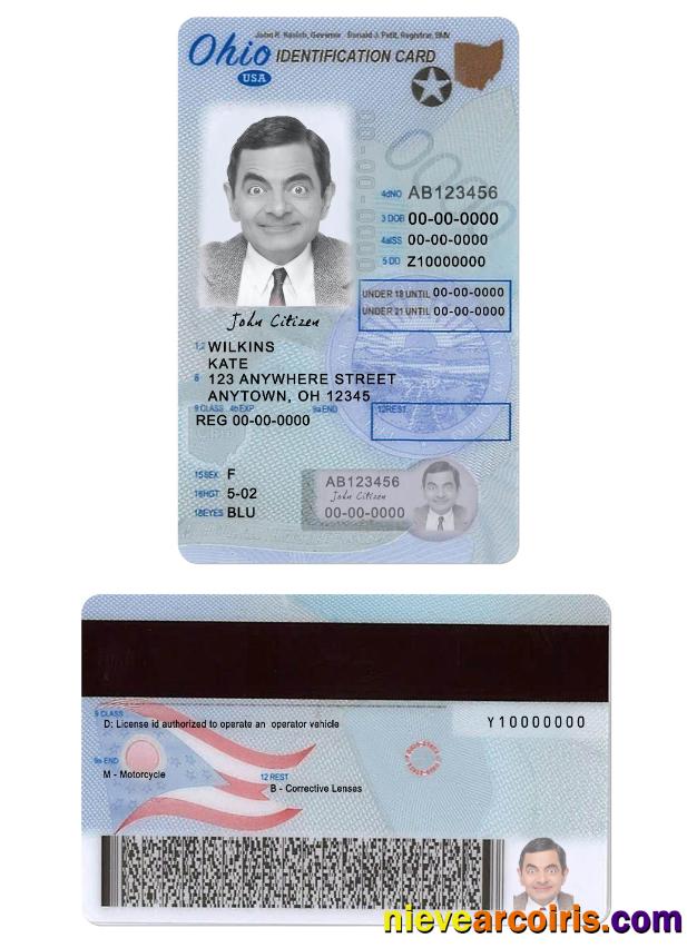 USA Ohio driving license